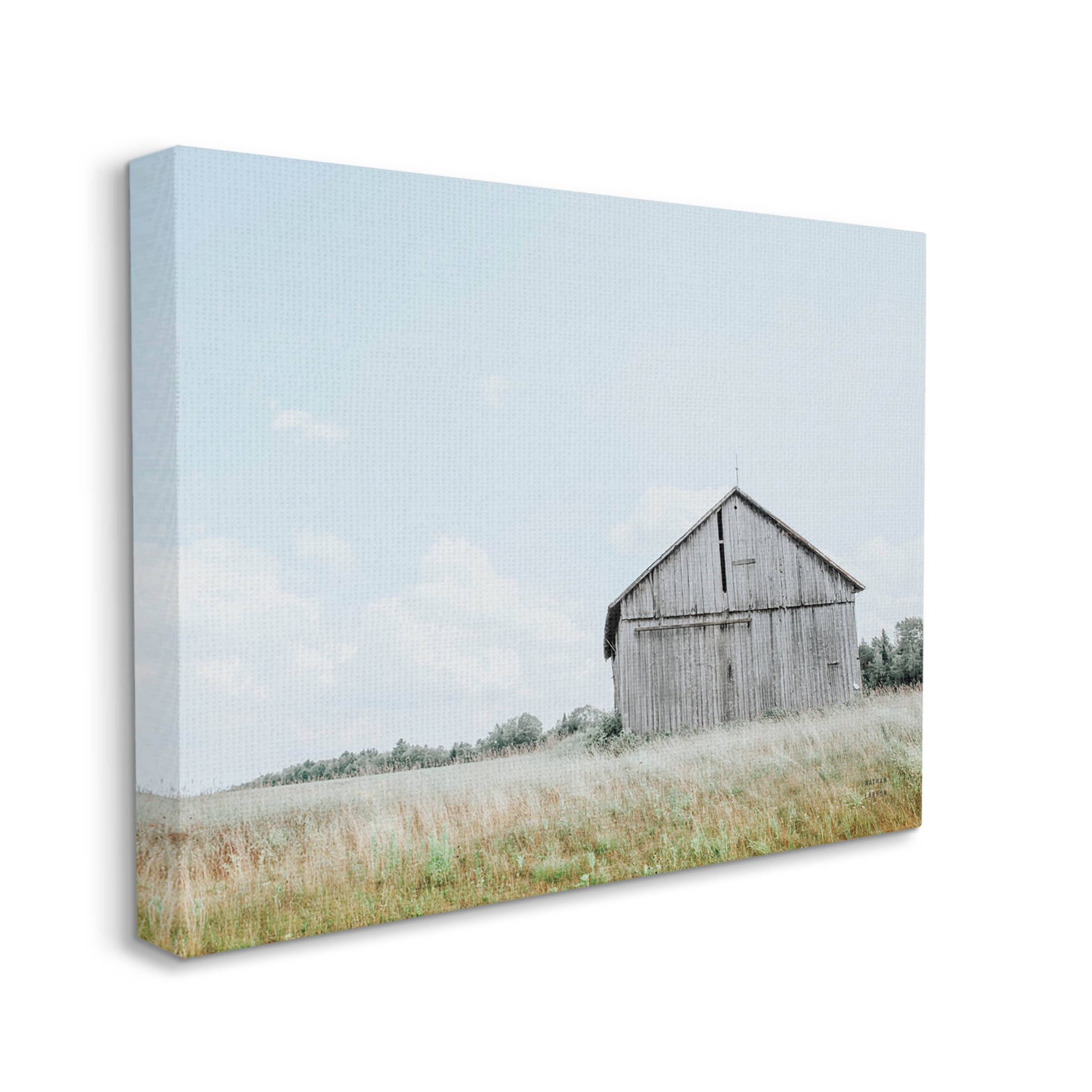 Stupell Industries Lone Countryside House Vast Rural Field Photograph Gallery Wrapped Canvas Print Wall Art, Design by Nathan Larson