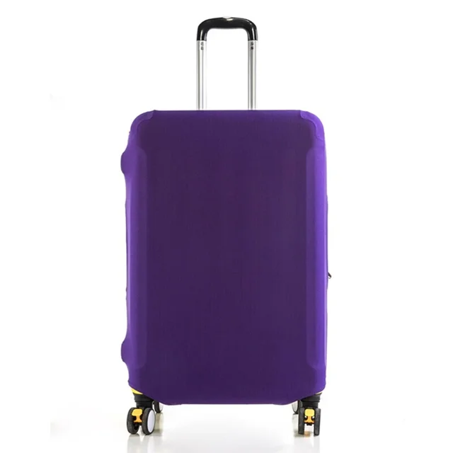 18-32 Inch Large Capacity Travel Essential Bag with Flower Serie Print Pattern Travel Accessories Suitcase Dust Protection Cover purple L