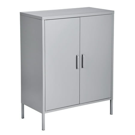 Furniturer Metal 2 Door Storage Cabinet File Locker Console Stand Light Green Walmart Canada