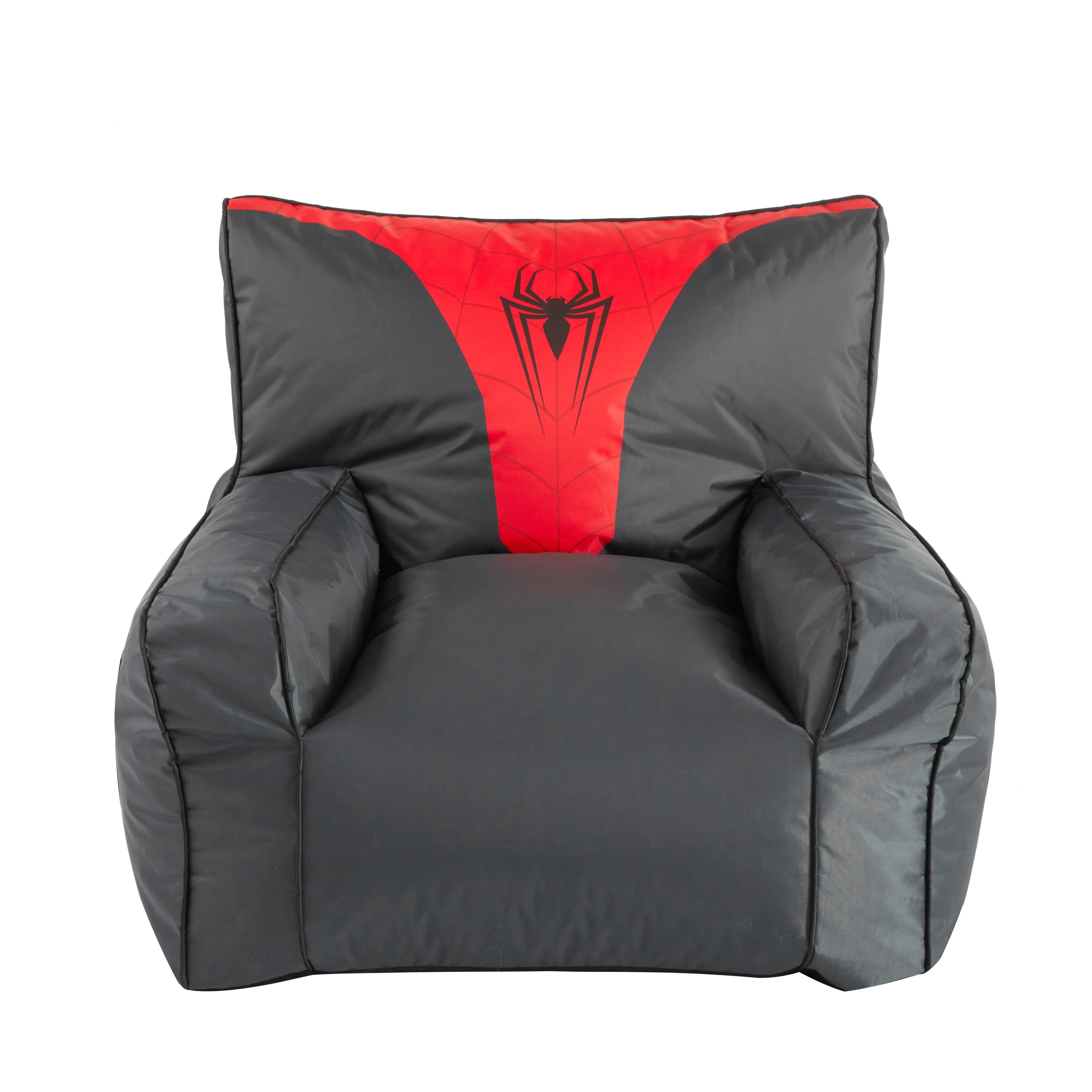 Marvel s Spiderman Oversized Bean Chair 3 ft Black and Red