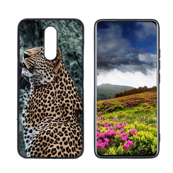 Compatible with LG K12 Plus Phone Case, Leopard-71 Case Men Women, Flexible Silicone Shockproof Case for LG K12 Plus