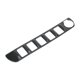 thumbnail image 1 of Cubierta de control del botón de interruptor de CA de consola de 1 pieza para Toyota Tacoma 2016-2023, cubierta del panel de aire acondicionado, patrón de fibra de carbono, ABS negro, 1 of 6