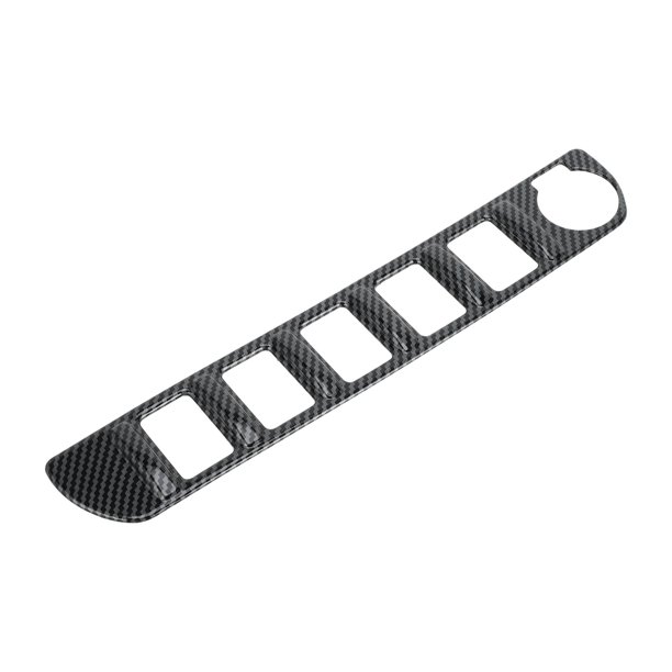 Cubierta de control del botón de interruptor de CA de consola de 1 pieza para Toyota Tacoma 2016-2023, cubierta del panel de aire acondicionado, patrón de fibra de carbono, ABS negro