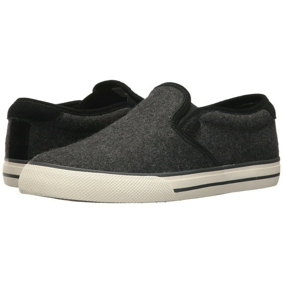 Polo Ralph Lauren Men's Vaughn slip-on II Sneaker shoes, Charcoal Heather SZ 9 D