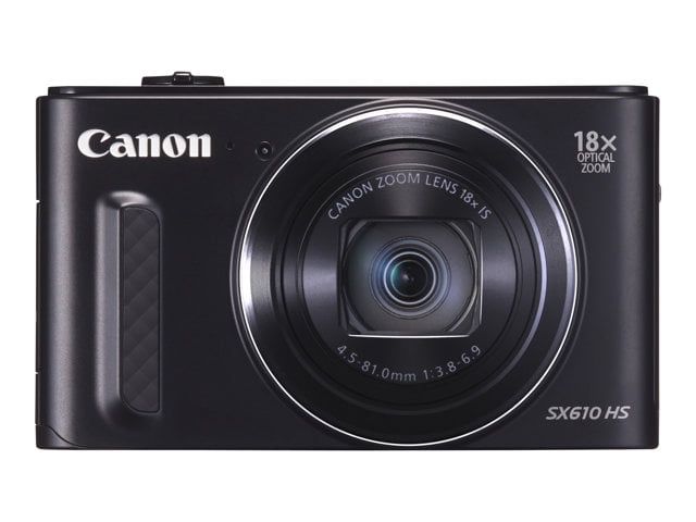 acuut schuif Momentum Canon PowerShot SX610 HS - Digital camera - compact - 20.2 MP - 1080p - 18x  optical zoom - Wi-Fi, NFC - black - Walmart.com