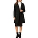 thumbnail image 2 of Abrigo largo de invierno de doble botonadura con solapa de muesca para mujer INSPIRE CHIC M Negro, 2 of 7
