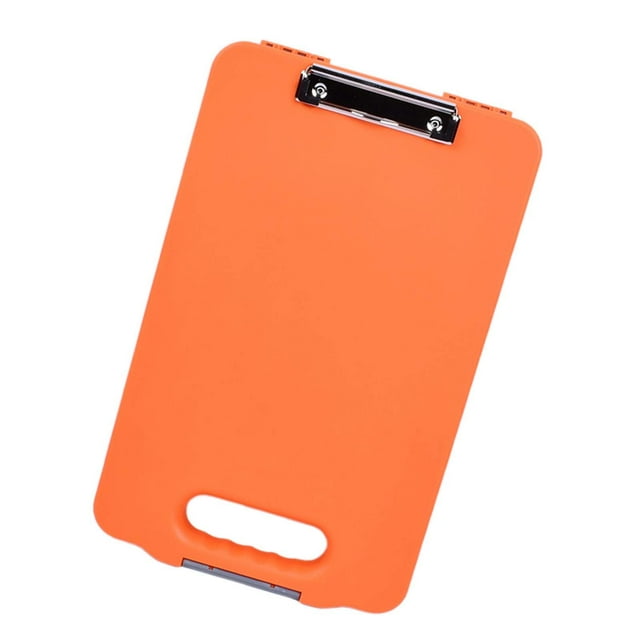 Almencla Clipboard with Storage Document Case A4 Binder for Restaurant School Jobsite Orange