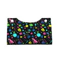 thumbnail image 4 of Lsque Geometric 1980s Styled Printed Long Tissue Box Cover Holder, Facial Paper Organizer Dispenser,Triangle with Bottom Belt, PVC Leather Decorative Organizer, 4 of 9