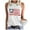 Beige, variant on Puliio Womens Tank Tops Baseball O Neck Tank Women Print Baseball Tanks Cute Workout Graphic Casual Summer Sleeveless Vest Top