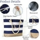 thumbnail image 3 of Bolsa de playa YOOLIFE Initial K azul para mujer, regalo de Navidad, 3 of 7