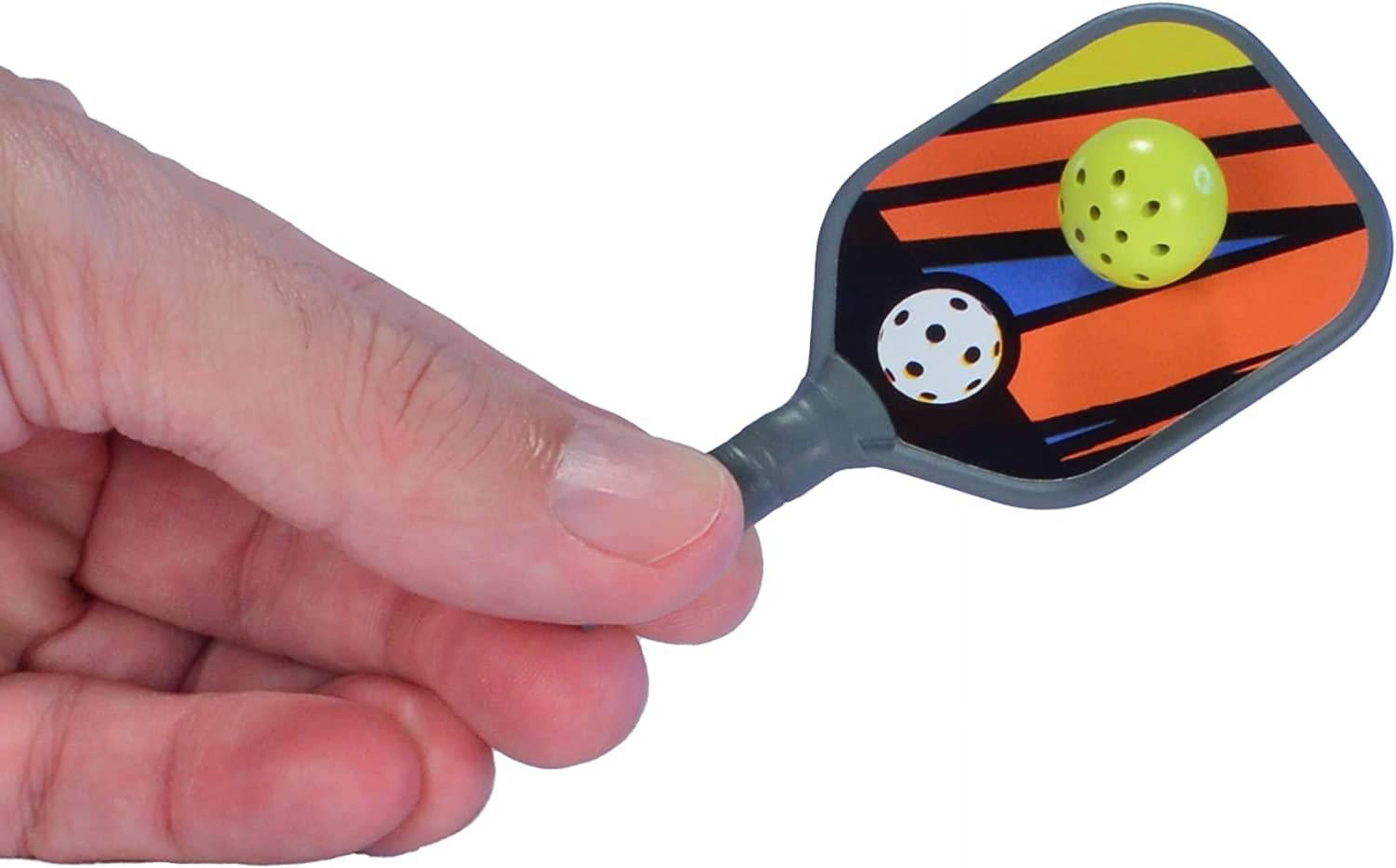 World’s Smallest Pickleball Set – Miniature Paddles and Balls Toy by Super Impulse, Actually Works