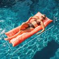 thumbnail image 3 of Big Joe Kona Pool Float, Peach Glow, Doubled-Sided Mesh, Quick Draining Fabric, No Inflation Needed, 3 of 8