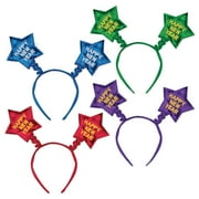 Beistle New Year's Eve Assorted Color Fabric Bopper Headband