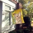 thumbnail image 2 of Summer Sunflowers Longhaired Cream Chihuahua Flag Canvas House Size, 2 of 5