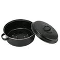 thumbnail image 4 of Poêle à Rôtir, Poêle à Rôtir en Acier Inoxydable Sûre avec Chaleur Circulante pour Barbecue pour Patates Douces Cuites pour Ménage Couvercle en Fer 26cm, 4 of 8
