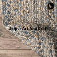 thumbnail image 3 of Jaipur Art And Craft Natural Fiber Denim Cotton, Jute Runner Area Rug for Indoor (9x12 Sq ft), 3 of 5