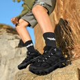 thumbnail image 3 of LASUDRAA Unisex Non Slip Hiking Shoes Mid Top Breathable Trekking Boots Wear Resistant Outdoor Trail Footwear for Hiking Camping Walking, 3 of 7
