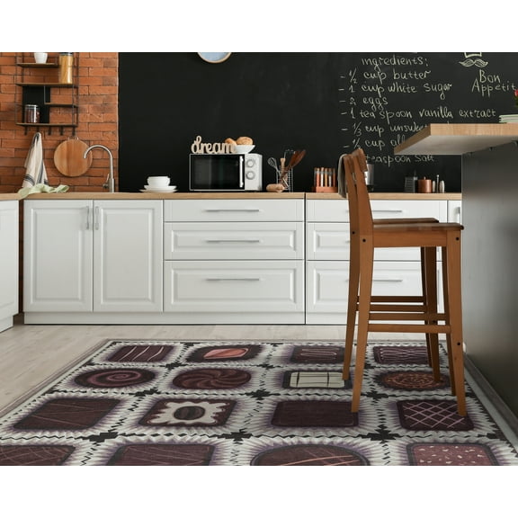 Well Woven Chocolate Box 3'3" x 5' Brown Area Rug