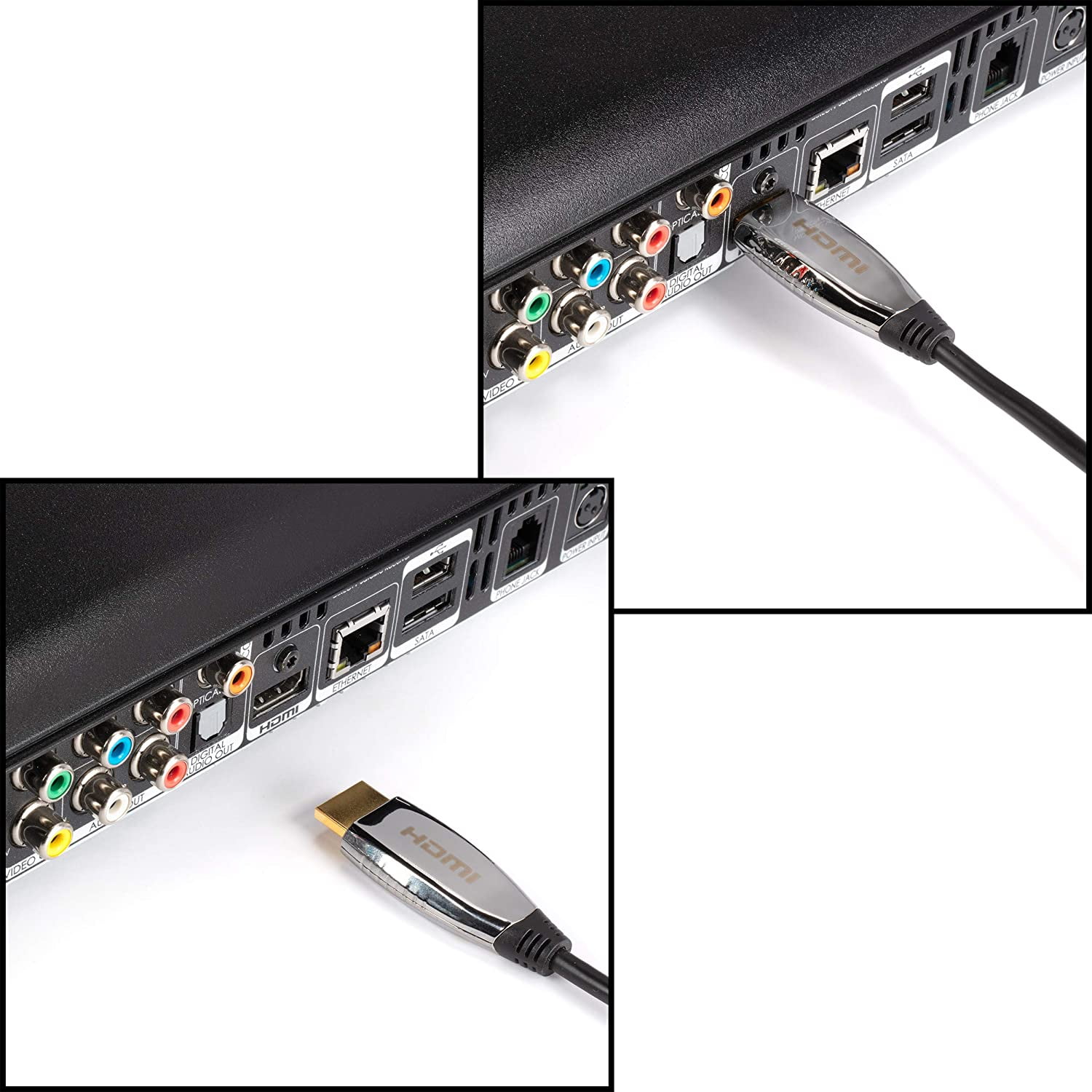THE CIMPLE CO - 4K HDMI Fiber Optic Cable - 15 Feet - High Speed 18Gbps 4K@60Hz Gold Plated