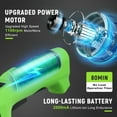 thumbnail image 4 of RELOIVE Hedge Trimmer Cordless,2-in-1 Cordless Grass Shears,7.2V Electric Shrub Trimmer with 2.0 Ah Battery,Green, 4 of 11