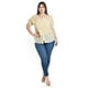 thumbnail image 4 of Blusa con trasparencias y bordado Roman Fashion /Tallas Extras, 8039 (Beige) beige 38, 4 of 5