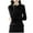 Black, variant on MXUIKV Sweaters for Women Long Sleeve Crewneck Fall Winter Fashion Fitness Knitted Tunic Stretchy Womens Blouses Homewear