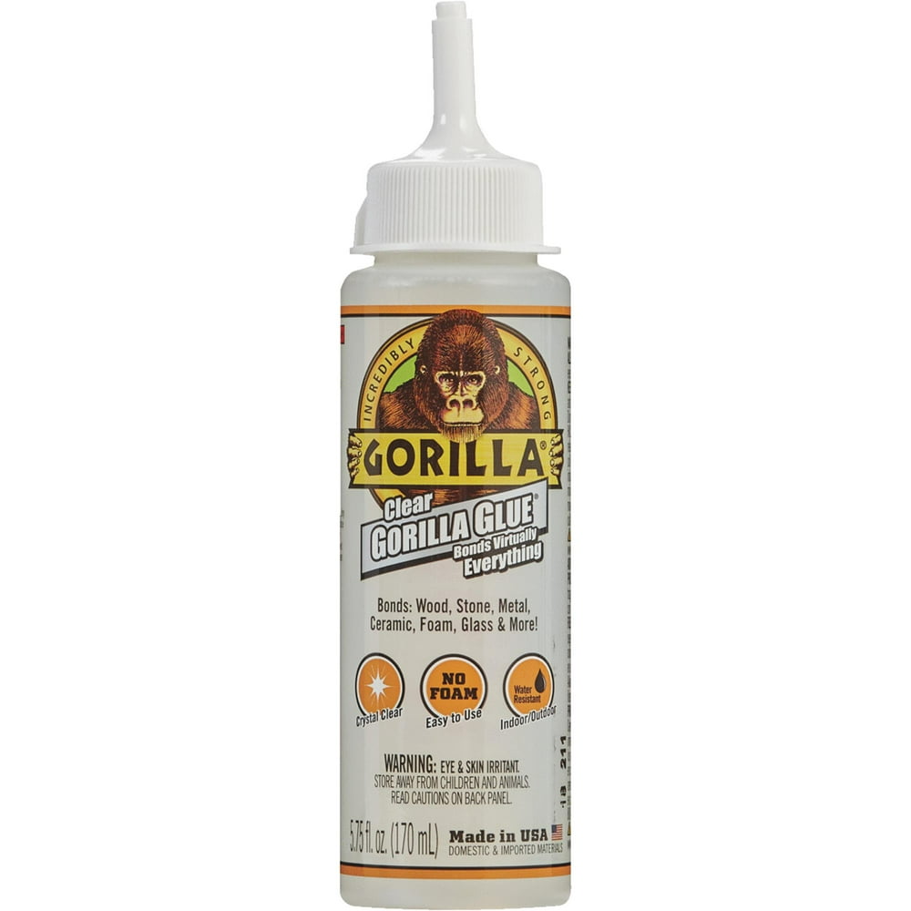Gorilla Clear Glue 5.75 ounce Bottle, Pack of 1 Bottle