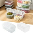 thumbnail image 1 of Recipientes de almacenamiento de alimentos con tapas - Set de 5 piezas, plástico sin BPA, cajas herméticas para cocina y congelación para despensa, frigorífico y preparación de comidas, 1 of 2
