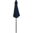thumbnail image 4 of 9ft Solar Lighted Outdoor Patio Market Umbrella with Hand Crank and Tilt Navy Blue, 4 of 7