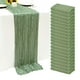 thumbnail image 1 of Juego de 20 tapetes de mesa de estopilla, color verde salvia, 55 x 300 cm, de Seveups, 1 of 9
