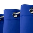 thumbnail image 2 of MDS Blackout Curtains for Living Room and Bedroom Thermal Insulated Grommet Room Darkening Draperies 2 Panels (Royalblue 52x95), 2 of 6