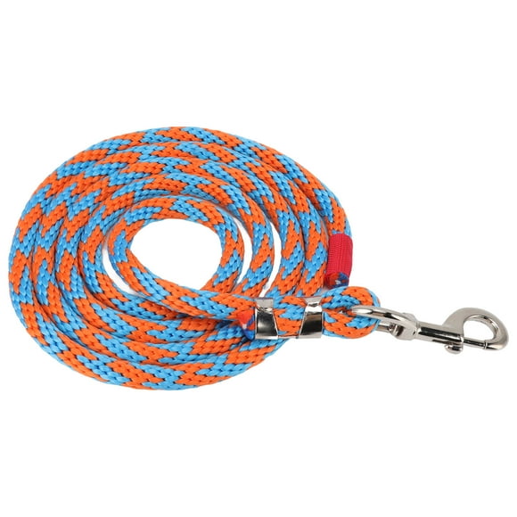 Corde pour Cheval en Nylon, Corde pour Cheval Polyvalente Durable Toucher Doux 8,2 Pi Résistance au Tirage avec Crochet en Alliage pour Animal Bleu Orange