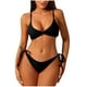 thumbnail image 1 of Traje de baño para mujer, bikini de tirantes sin espalda de color liso para mujer, trajes de baño para mujer, conjuntos de bikini para mujer, trajes de baño de bikini para mujer, 1 of 3