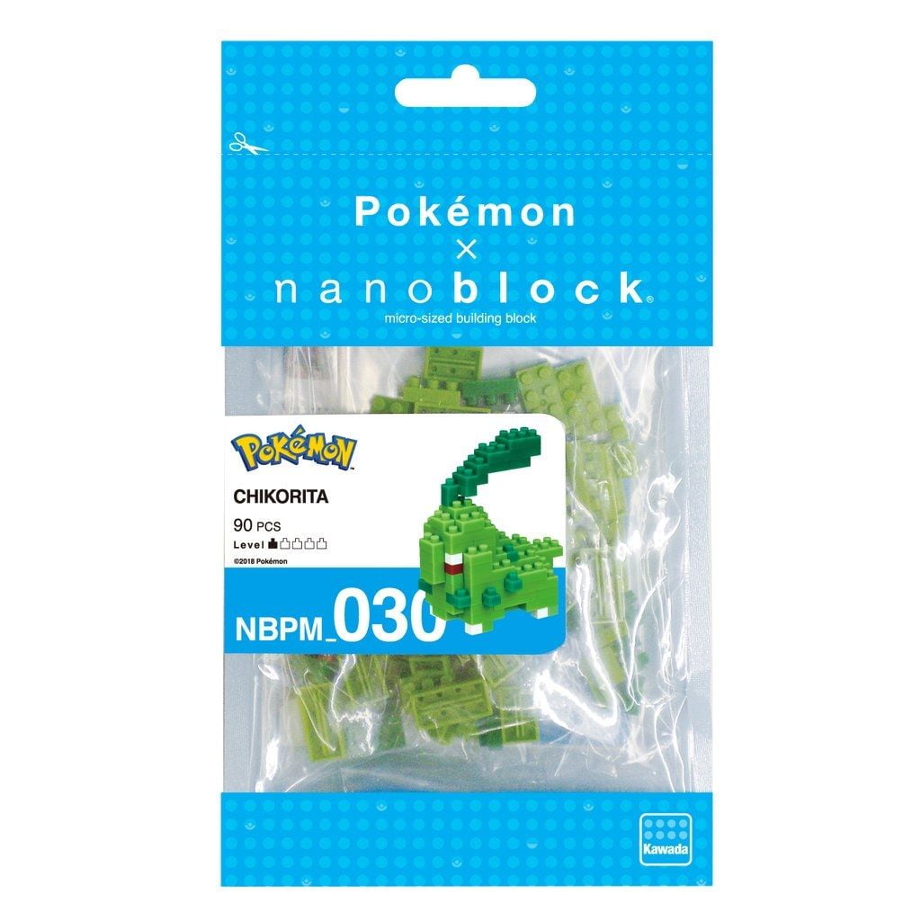Chikorita Pokemon Nanoblock Micro Sized Building Block COnstruction Toy NBPM030 
