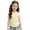 Yellow, variant on Toddler Shirts 5t Letter Graphic Printed Crewneck Back To School Short Sleeve T-Shirt Comfy Summer Tops Preppy Toddler Girl Clothes, 5-6 Years, White