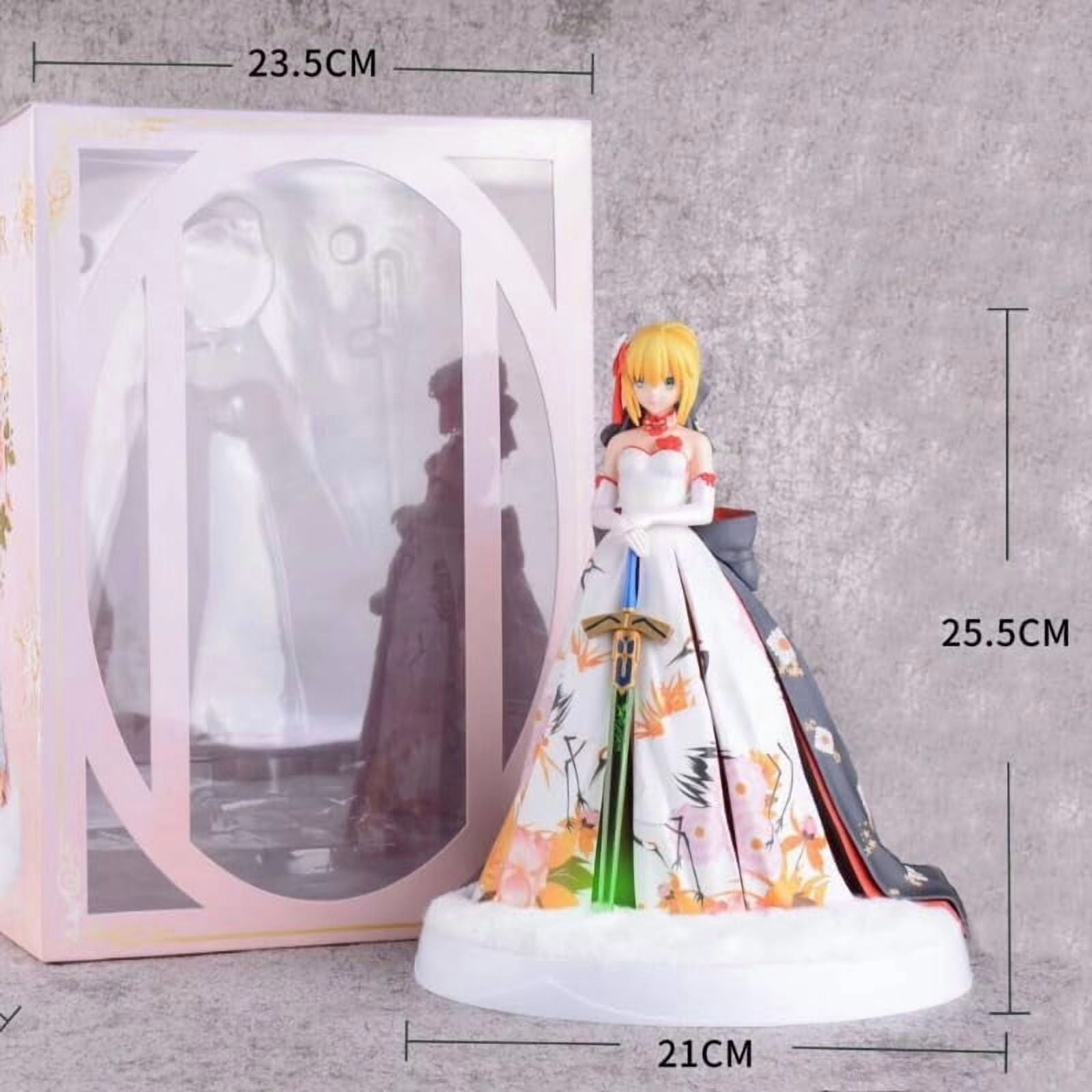 Saber Figure Colorful Kimono Dress Saber Anime Figures 26cm/10.2inch Anime Character Collection Decor Statue Model Ornament Gifts