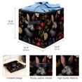 thumbnail image 3 of Rabbit Foldable Storage Box with Handle, 10.8"x10.5"x10.6", Large Capacity Organizer Bins, 3 of 6