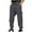 Dark Gray, variant on BXINGOHAI Men's Fleece Sweatpants with Pockets Tapered Joggers Drawstring Waist Athletic Gym Running Workout Track Pants Black,L