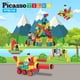 thumbnail image 3 of Picasso Toys Juego de 116 bloques de construcción de erizo, azulejos entrelazados con libro de ideas, 4 personajes de figuras de acción, 4 ojos decorativos, kit de aprendizaje STEM para niños y niñas, 3 of 5