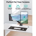 thumbnail image 6 of MOUNT PRO Dual Monitor Stand for 22- 32 inch, 4.4-19.8 lbs Screens, Dual Monitor Desk Mount Height Adjustable, Monitor Arms for 2 Monitors, Home Office VESA Mounts with Gas Spring, 6 of 10