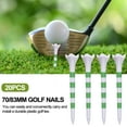 thumbnail image 3 of vnanda Plastic Golf Tees 20pcs Golf Tees High Stability Low Friction Unbreakable Simple Installation Golf Training Tools, 3 of 8