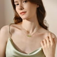 thumbnail image 2 of 14k Gold Plated Handmade Natural Crystal Healing Necklace Positive Energy Motivation Gifts for Women, 2 of 7