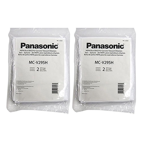 Pack of 4 Panasonic Type C-19 Replacement HEPA Vacuum Bag Fit Canister MC-V295H 