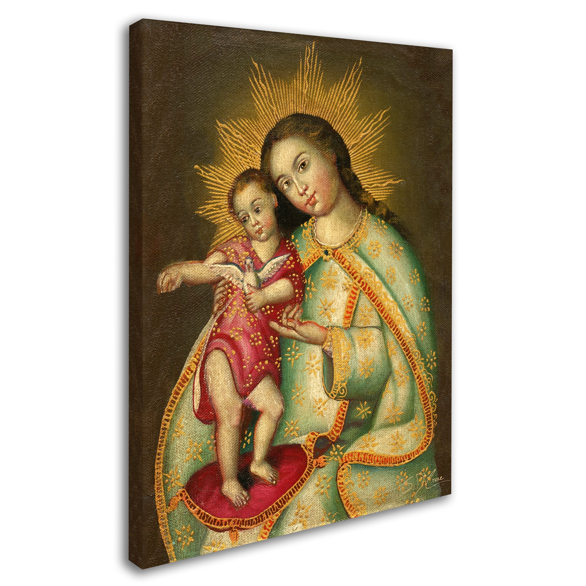 Trademark Fine Art "The Virgin and Son II" Canvas Art by Masters Fine Art