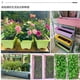 thumbnail image 4 of Xiao Hua 1 maceta para balcón, jardinera doméstica, maceta rectangular grande para verduras, jardinería creativa de resina plástica azul sin bandeja, maceta 44 * 19 * 14 cm, 4 of 4