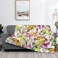 thumbnail image 2 of Yiaed Butterflies2 Print Blanket Throw Blanket Soft Cozy Flannel Blanket for Home Bed Sofa Couch Chair-40"x30", 2 of 6