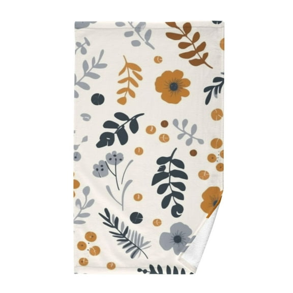 Plant Flowers Floral Cotton Face Towels Soft Hand Towel Absorbent Bathroom Towel for Kitchen Hotel Decoration