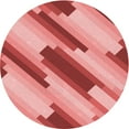 thumbnail image 1 of Ahgly Company Machine Washable Indoor Round Transitional Pastel Pink Area Rugs, 7' Round, 1 of 7