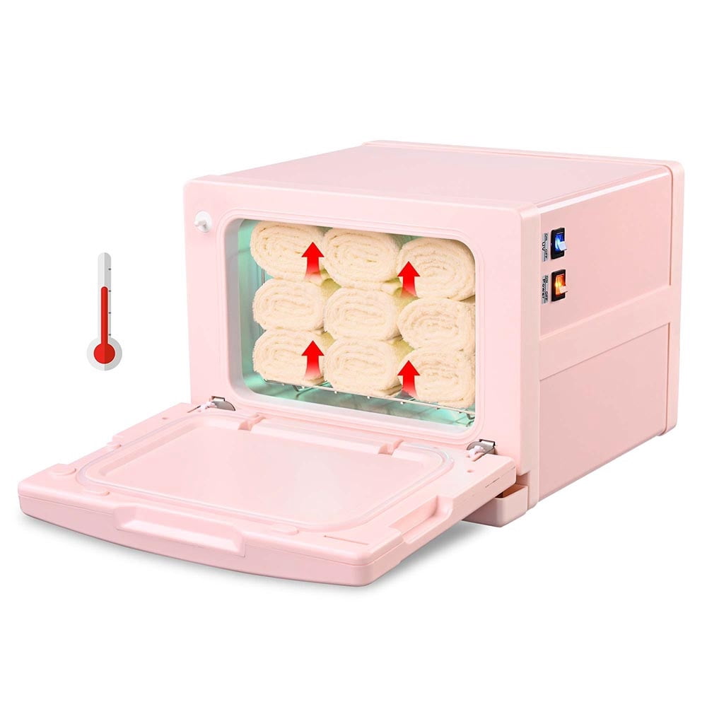 Yescom 8L Professional Hot Towel Warmer & UV Sterilizer for Spas, Salons, and Home Wellness, Pink