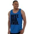 thumbnail image 4 of Cool Father's Day Best Dad Ever Mens Big & Tall Graphic Tank Top Brisco Brands 2X, 4 of 5